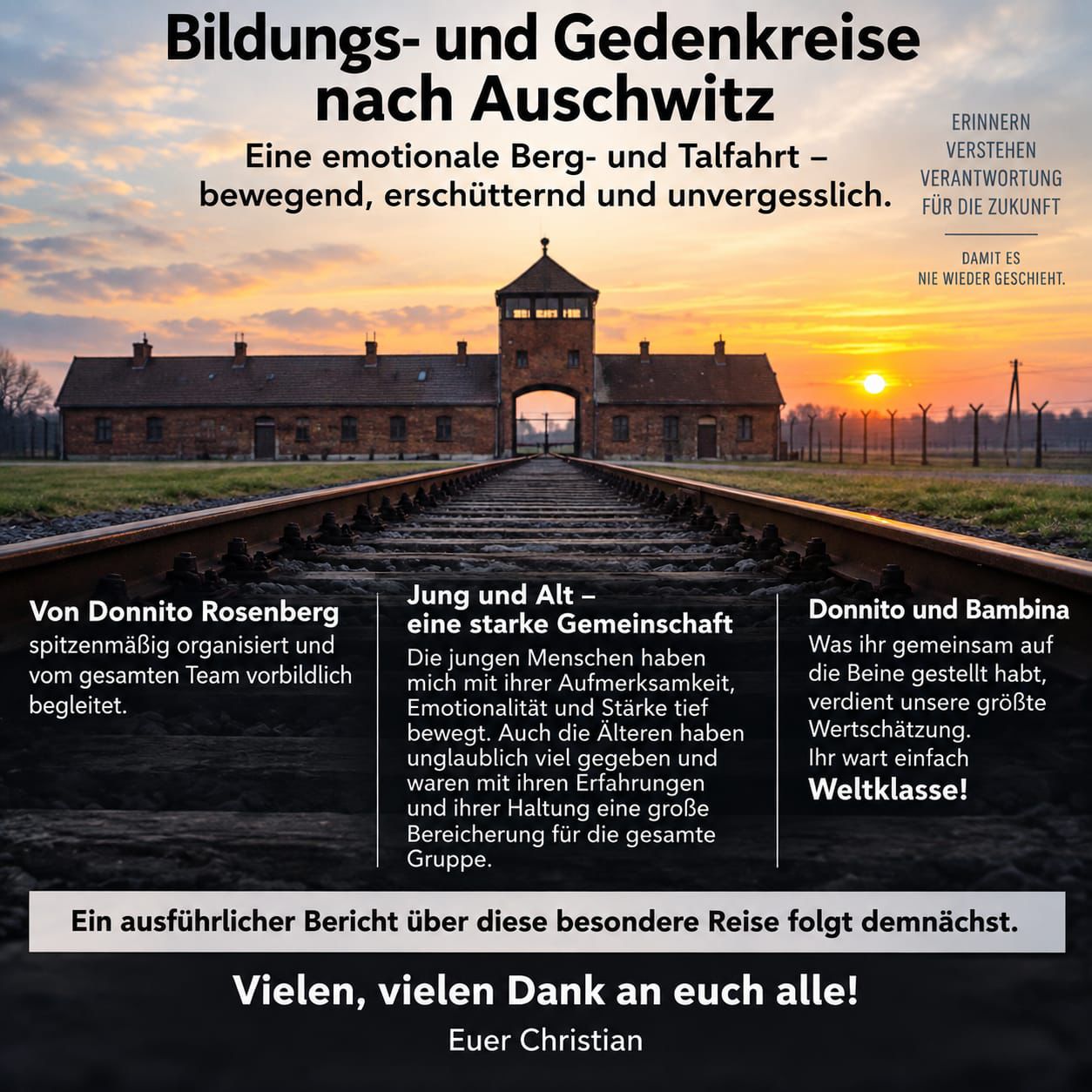 Bildungs- und Gedenkreise nach Auschwitz - Bild 1